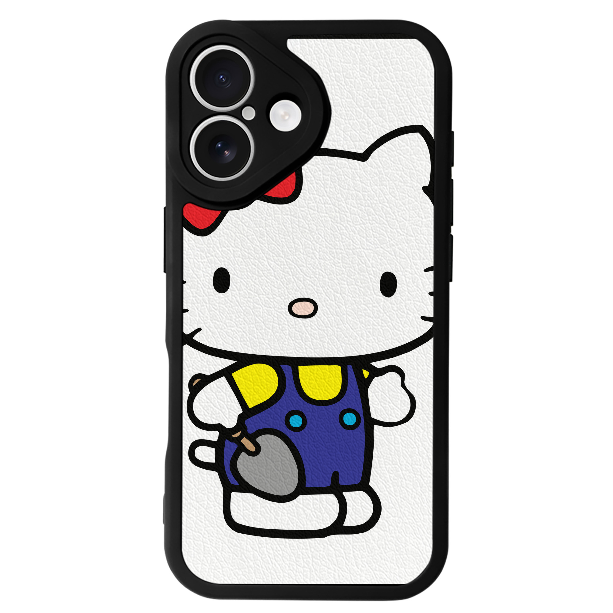 （画像用） Hello Kitty ハローキティ 【iPhone 16シリーズ対応】シリコンスマホケース（レザー調） 材質：シリコン
